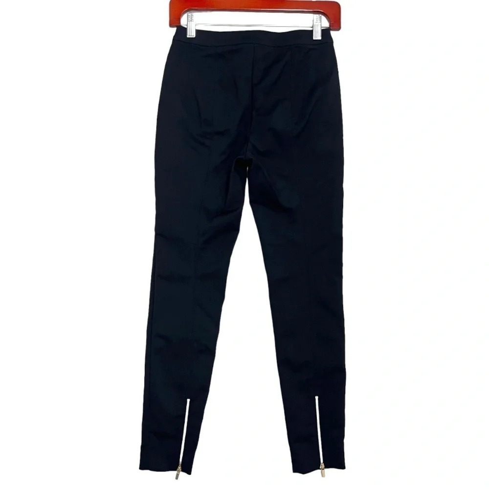 ST. JOHN COLLECTION Ankle Zip Pants Slim Fit Black High Waist Preppy Chic size 0 - Picture 4 of 11